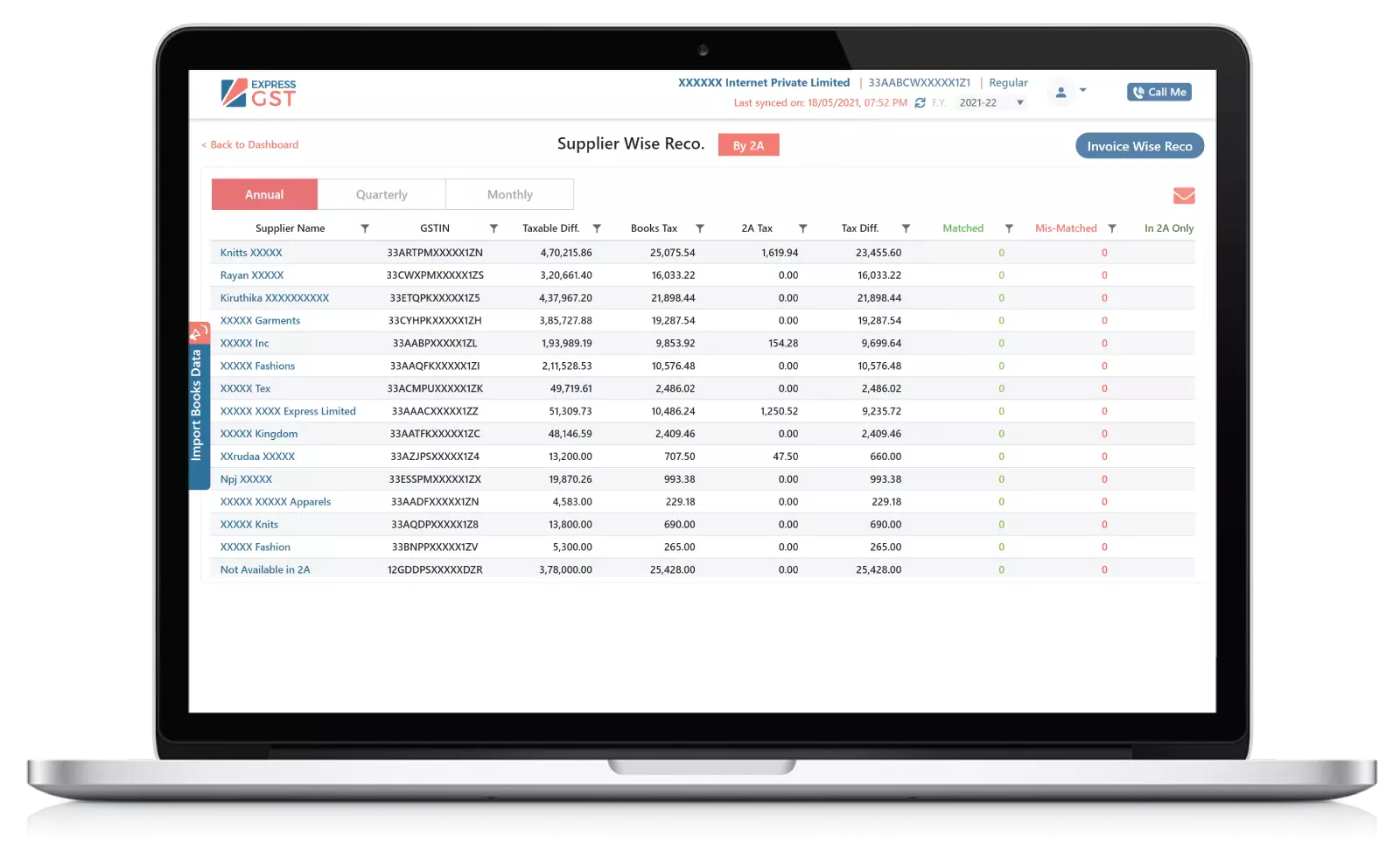 Intelligent GSTR 1 Filing